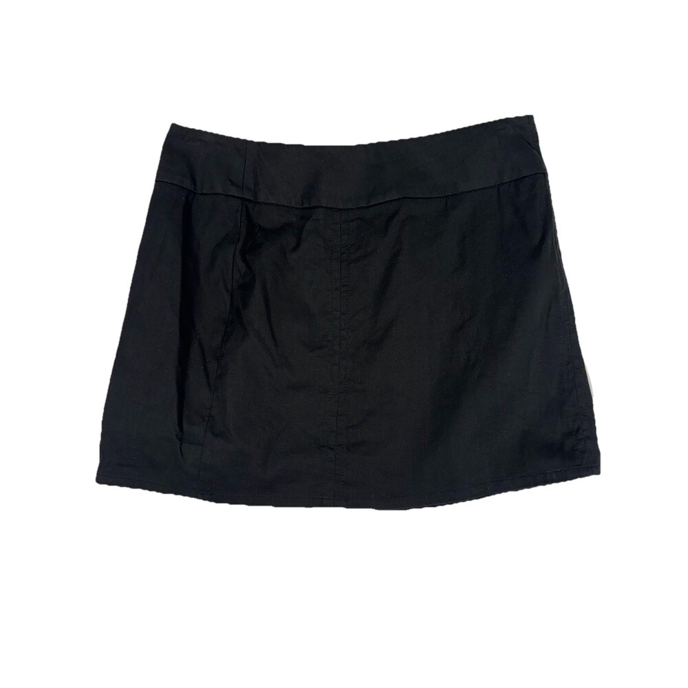 Tristan & Iseut Black Mini Skirt Size 12‎ Cotton Stretch Classic Career Canada